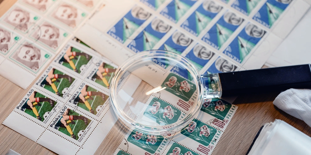 Mehrere Bögen an Briefmarken